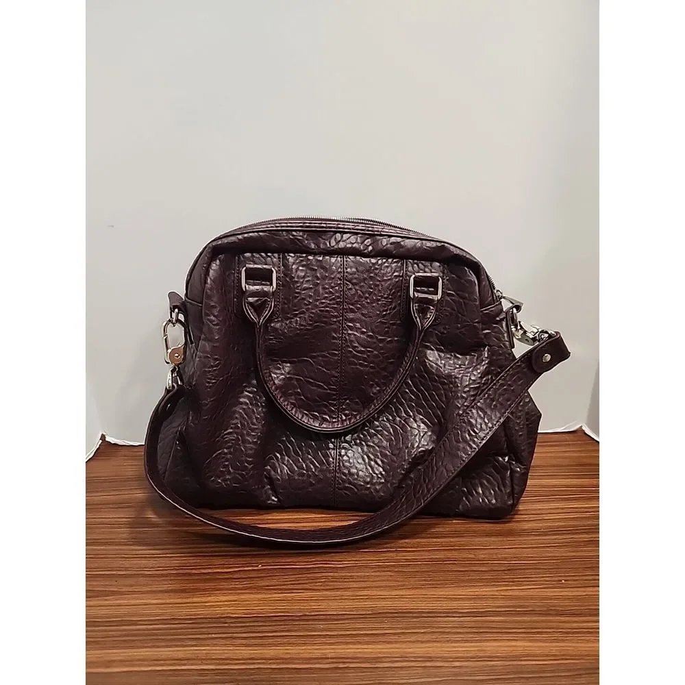 31 Thirty‎ One Purse Couture Street Jewell Vintage Pebble Deep Plum Shoulder Bag